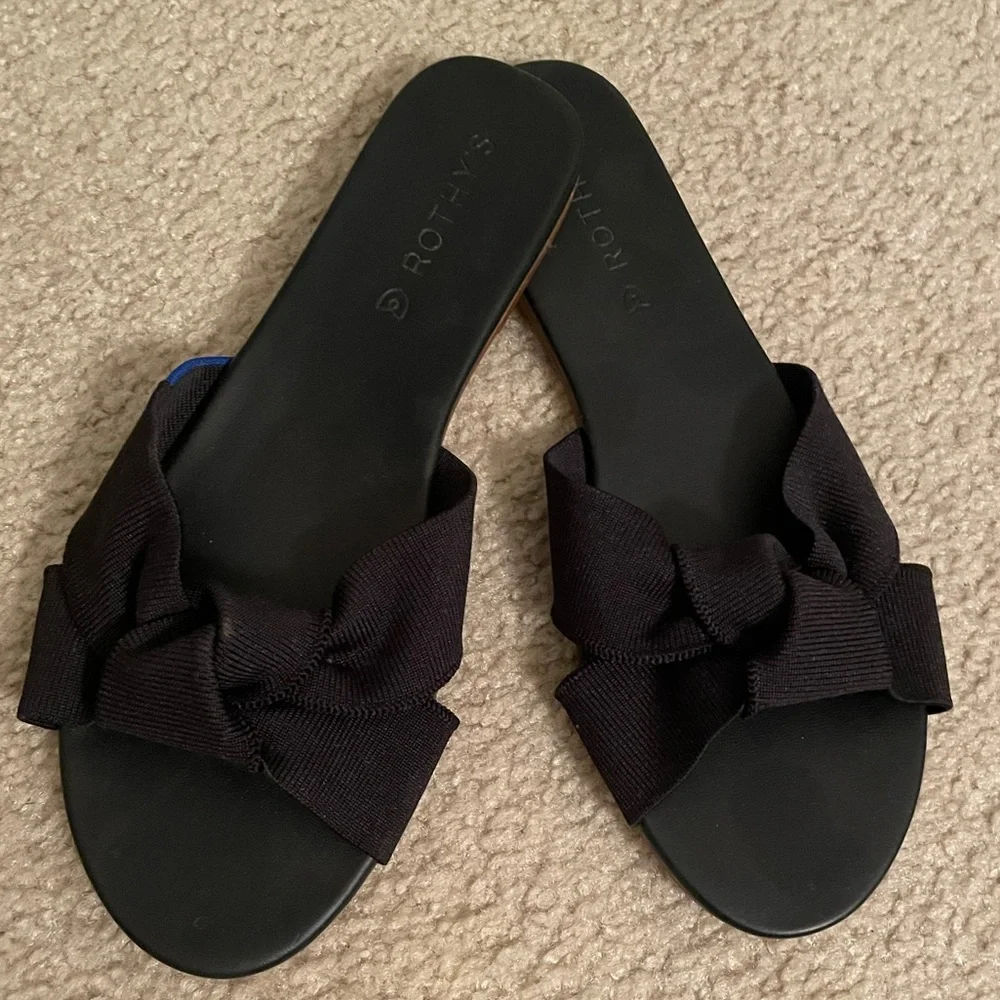 Rothy’s The Knot Sandal Black - Picture 3 of 3